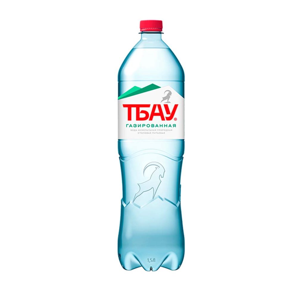 Горная родниковая вода «ТБАУ» газированная пэт 1,5л