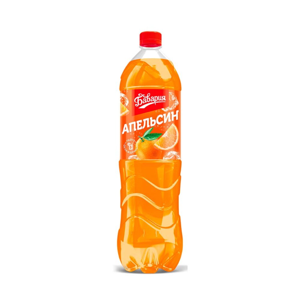 Сладкий газированный напиток "Бавария Апельсин" пэт 1,5л