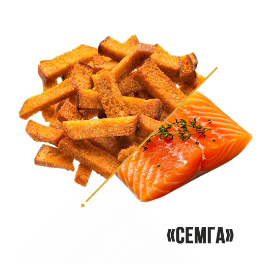 Гренки пшеничные Дон Крутон "Семга" 1кг